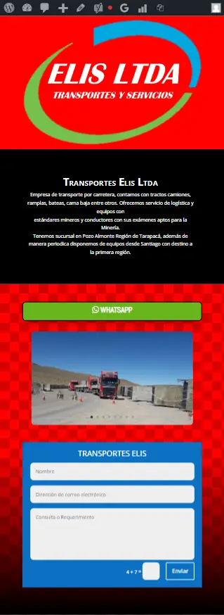 Minipagina transportes Elis